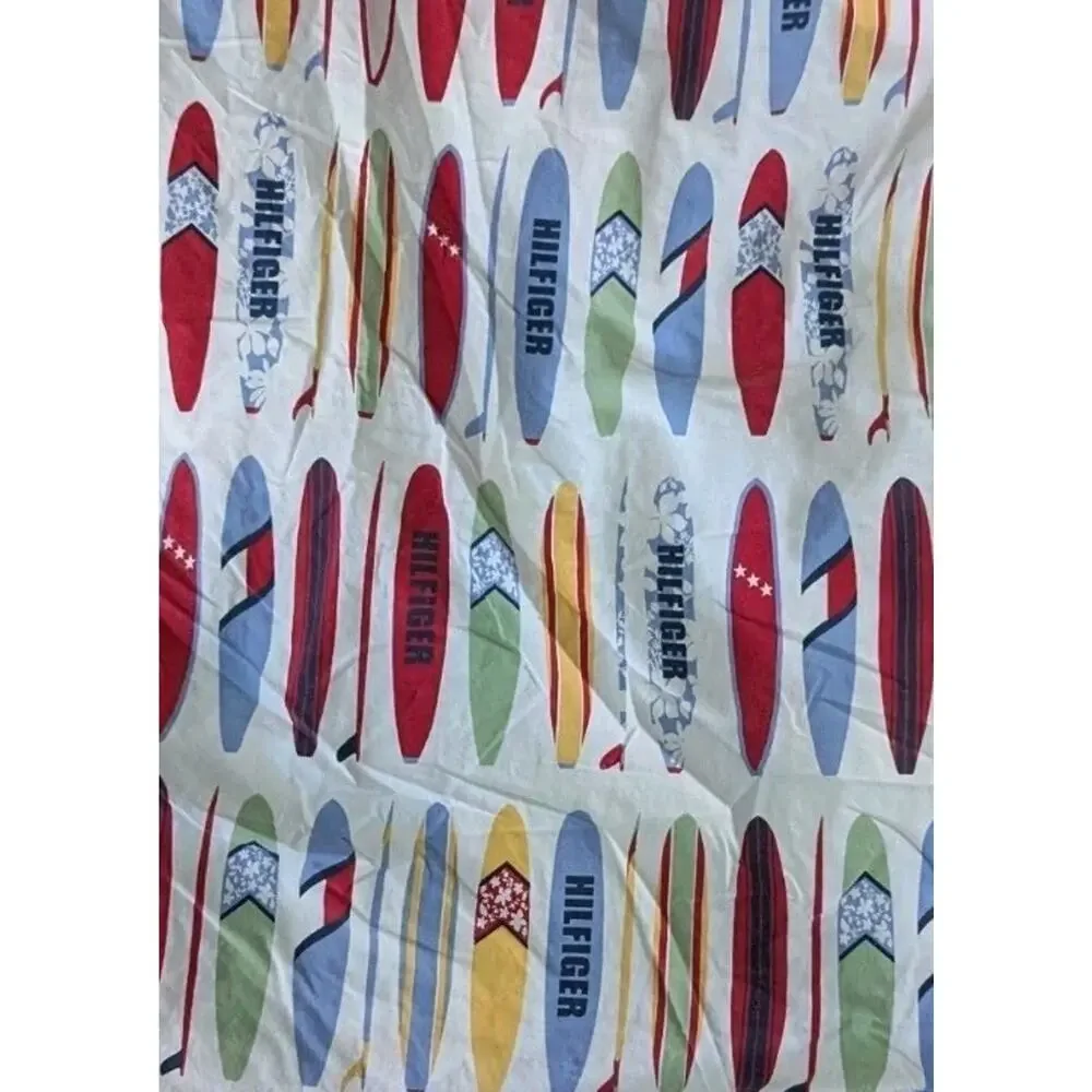 Tommy Hilfiger Surfs Up Surfboard Fitted Sheet Twin Size Beach Bedding Kids